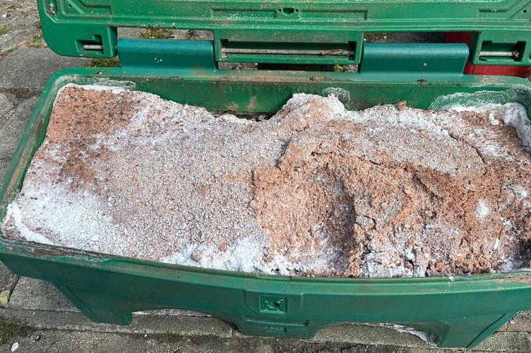 Residents may be expected to use salt bins like this one to help treat roads in their communities 