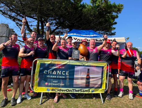 Brecon Veterans win the Beach Rugby Wales Plate Final