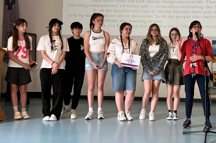 Brecon High School welcomed hundreds of guests from more than 28 countries to celebrate its new School of Sanctuary status