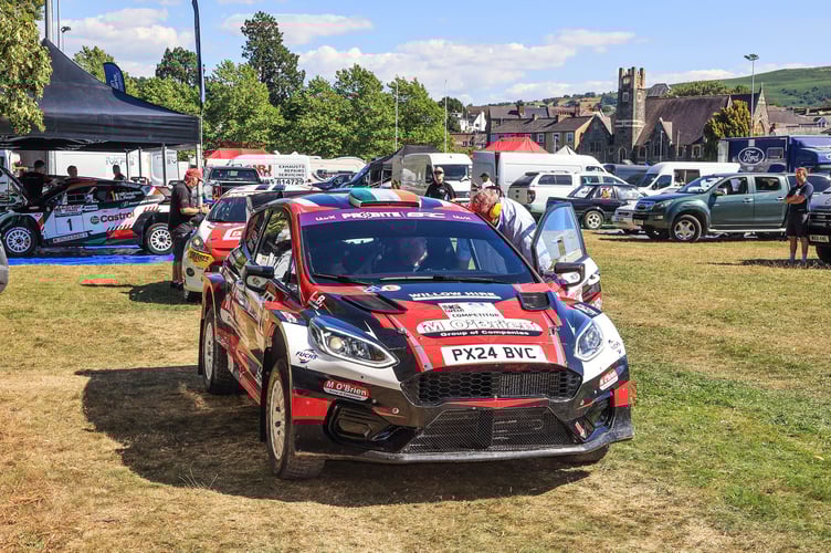 The Groe provided an excellent central base for the rally service park