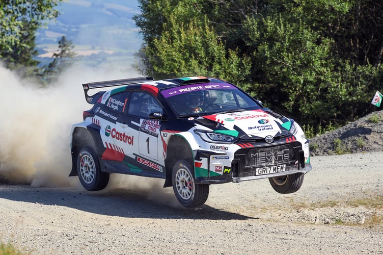 Will Creighton and Liam Regan took victory in their Toyota Yaris