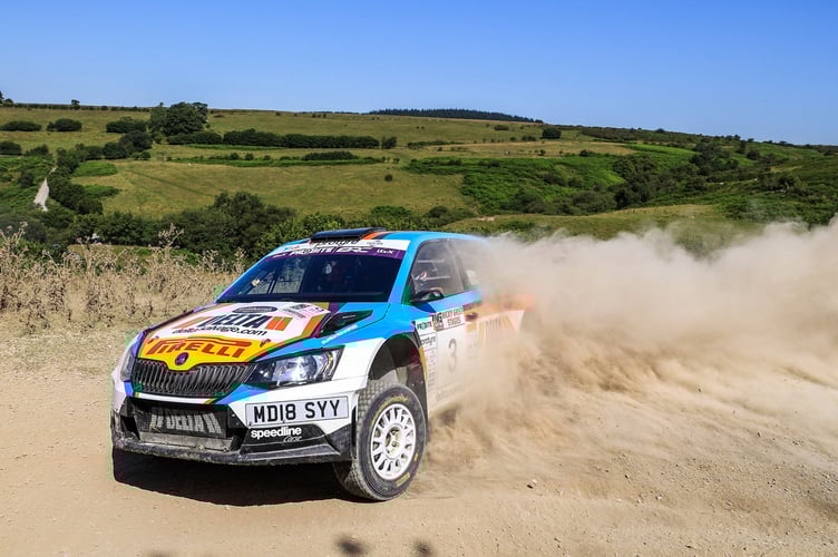 Third overall and taking maximum Pirelli Welsh Championshio points, Matthew Hirst and Declan Dear had a good weekend in the Skoda Fabia R5