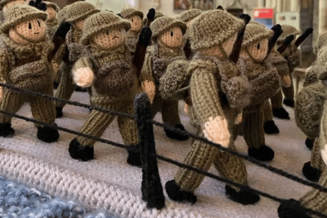 Brecon's textile art show on Wartime Britain