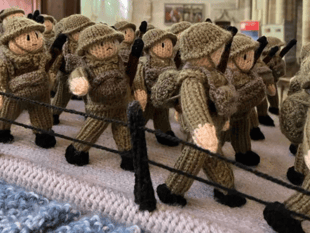 Brecon's textile art show on Wartime Britain