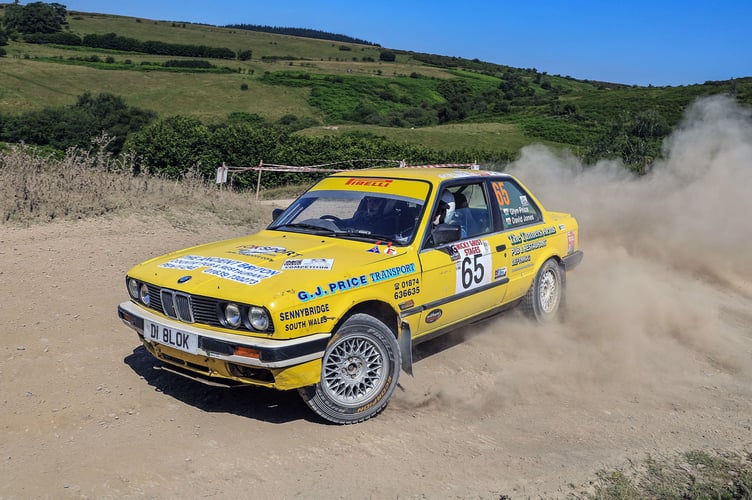 Rallying in their backyard, Dai Jones and Glyn Price get to grips with the Halfway stage