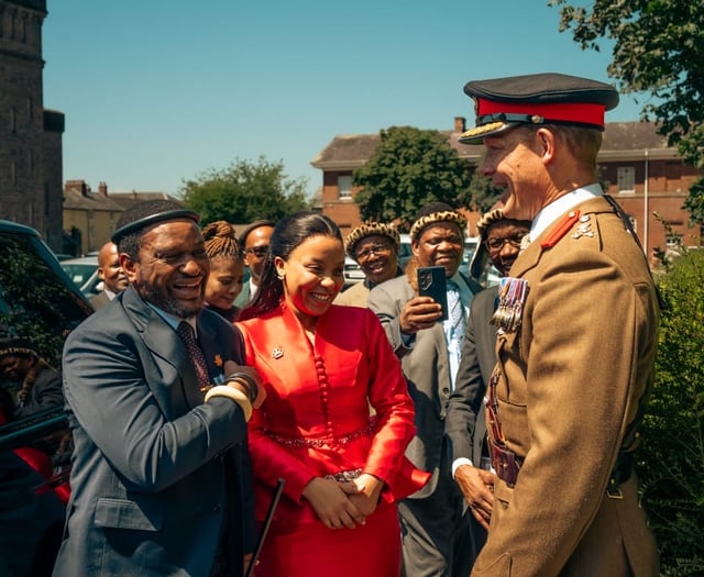 Zulu King visits Brecon to honour shared history