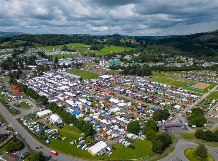 The Royal Welsh Showground at Llanelwedd near Builth Wells