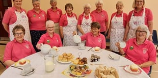Powys Brecknock WI hosts afternoon tea at Llangorse Village Hall