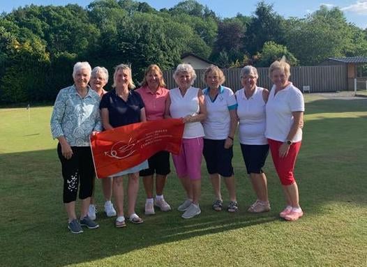 Builth Wells Golf Club Lady Captain Cathy Yates at the Charity Day supporting Wales Air Ambulance