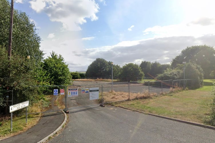The site of the former Bronllys primary school, now demolished
