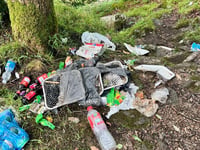 Mountain rescue training interrupted by litter blight