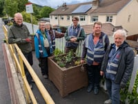 Floral planters bring new life to Heart of Wales railway stations