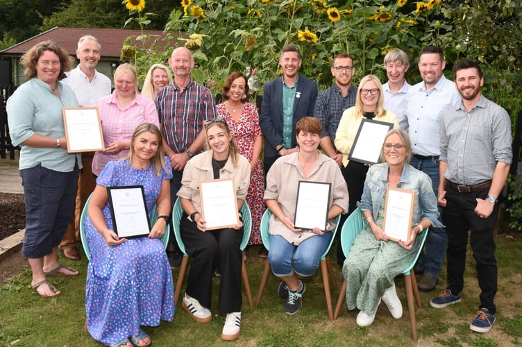 The dedicated team at the Old Railway Line Garden Centre celebrate their success at the Garden Centre Association regional awards
