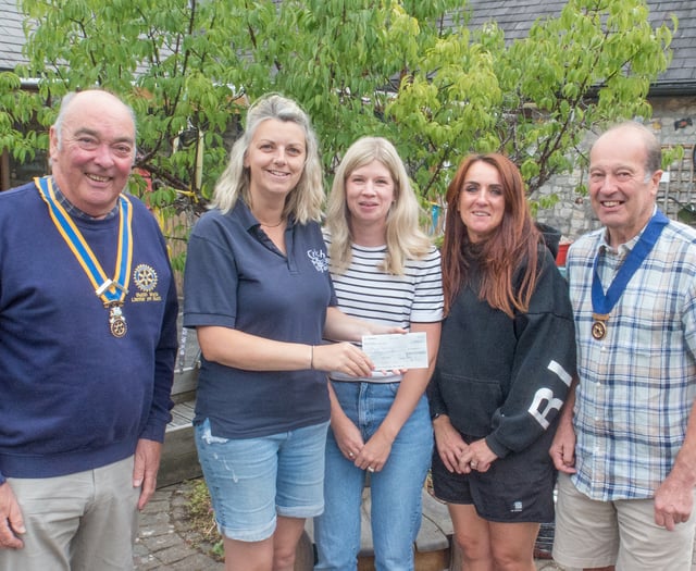 Builth Rotary donation supports Welsh preschool group