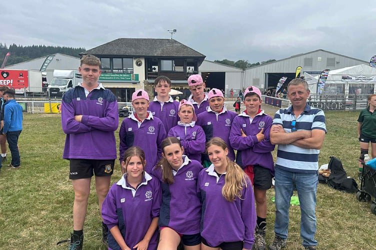 Pontfaen YFC’s junior Tug of War team put in a strong performance to finish third in the open section