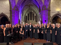 Builth choir shares stage with Russell Watson at Brecon Cathedral