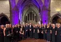 Builth choir shares stage with Russell Watson at Brecon Cathedral