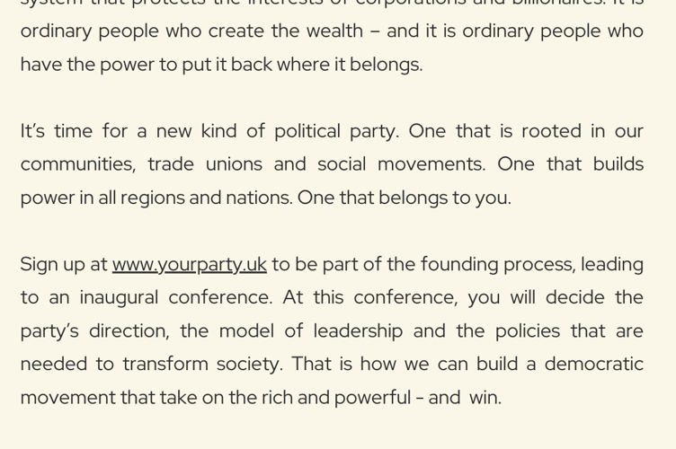 Last week, former Labour party leader Jeremy Corbyn confirmed the launch of a new political party to "build a democratic movement that can take on the rich and powerful.” After getting over 500,000 people signing up, we asked the people of Brecon and Radnor if they would consider joining the movement? 