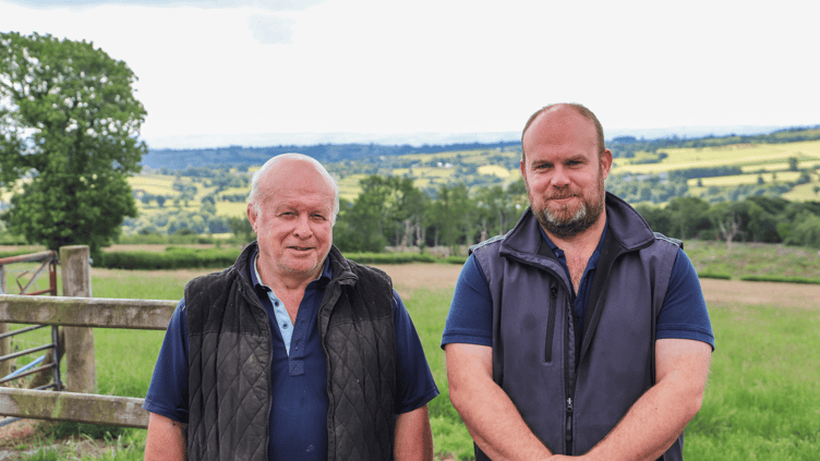 Father and son Glyn and Chris Davies, who run a flock near Cefn Coch, are leading the way in responsible wormer use through targeted treatment