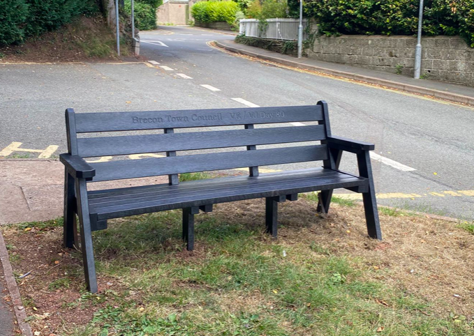 Brecon Town Council benches to mark VE Day and VJ Day 80