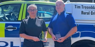 Llandrindod officer wins lifetime award for rural crime work