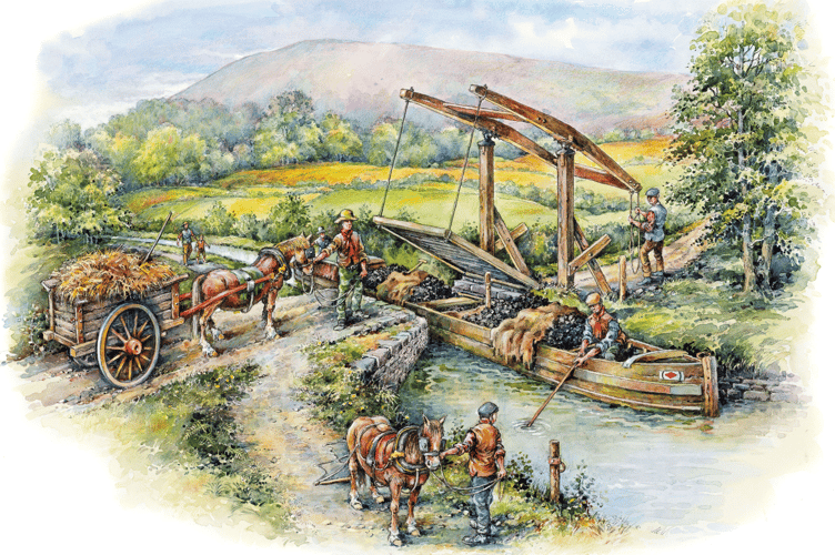 Timber, stone, and steel – the various bridges tell the story of a working canal