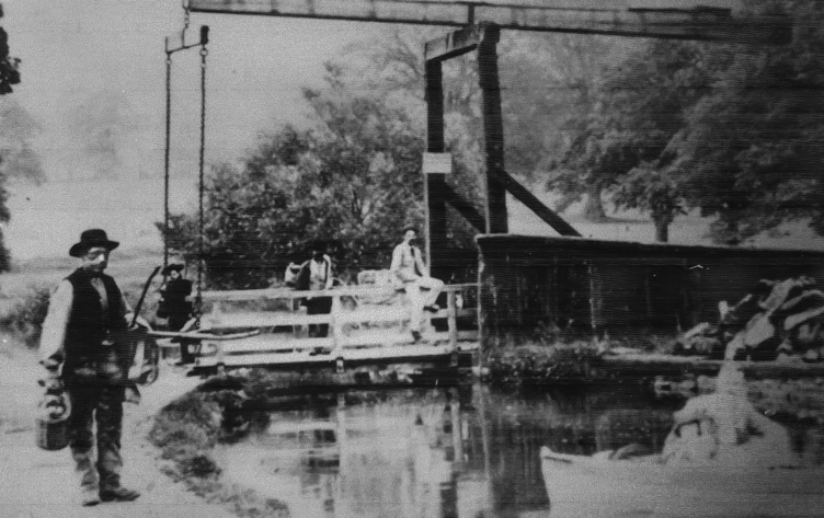 Historic 1904 timber drawbridge on the Brecon Canal - a rare glimpse into the engineering of a bygone era