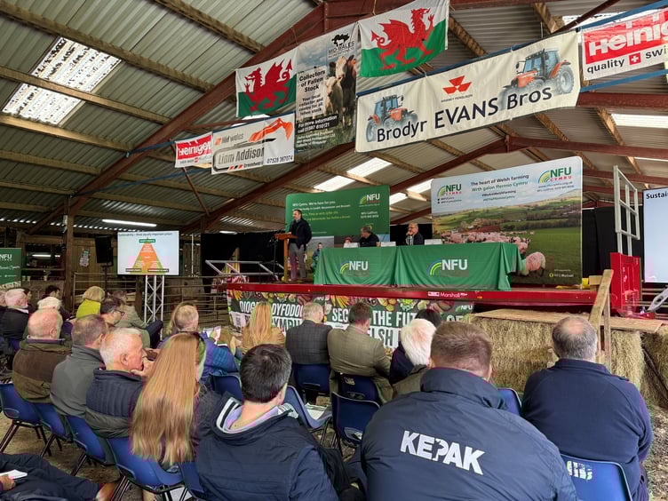 The crowd at last year’s NFU Cymru Sustainable Farming Conference at Glan Elan, near Rhayader