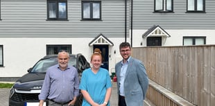 Powys Deputy Leader meets family in new council housing