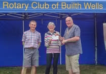 Rotary Club donates £337 to Friends of Builth Wells Library