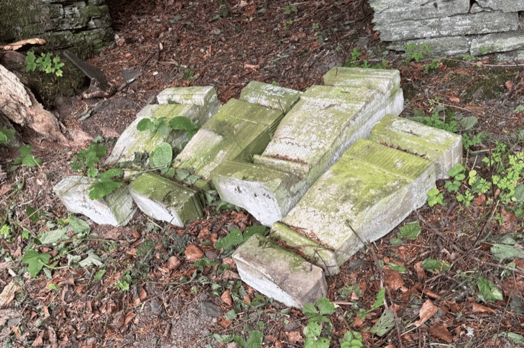 Vandalised graveyard