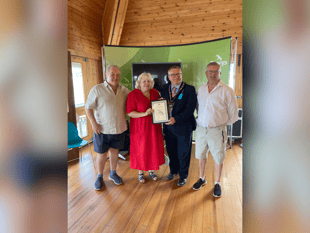 Long standing nurse is presented with award at the Royal Welsh Show