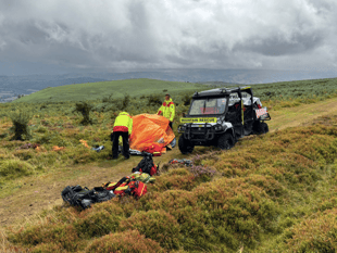 Brecon Mountain Rescue Team help recover fallen horse rider