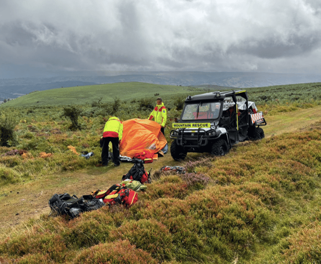 Brecon Mountain Rescue Team help recover fallen horse rider