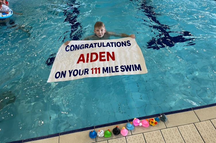 Aiden Boka 111 mile Brecon swim