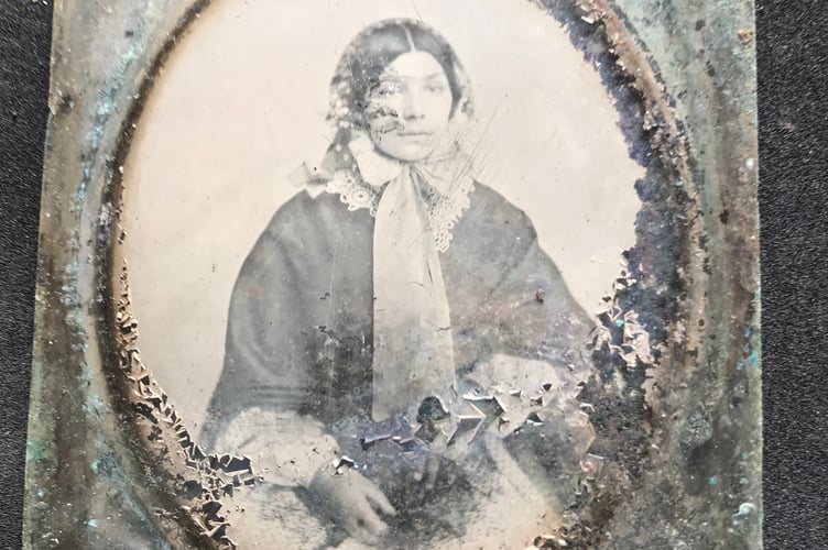 The photograph of a Victorian woman found in the garden