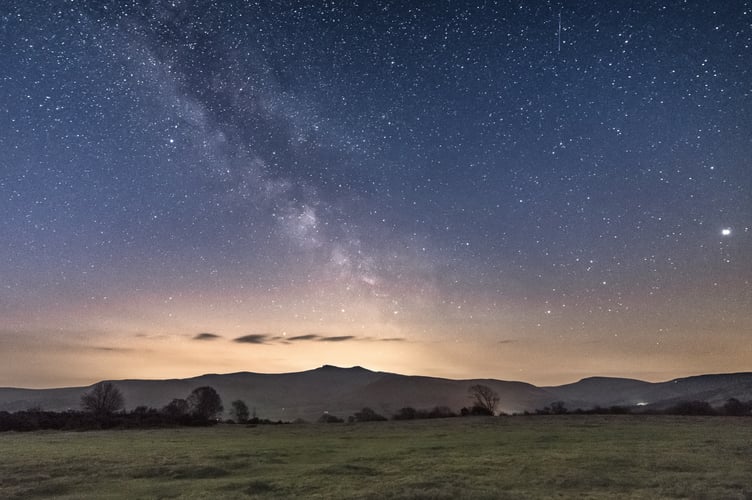 Bannau Brycheiniog National Park, a designated International Dark Sky Reserve, offers some of the clearest, darkest skies in the UK