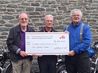 Vintage Motor Cycle Club section donates £500 to Wales Air Ambulance