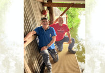Volunteers lead the way on new jetty at Llangorse Sailing Club