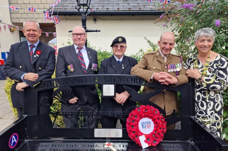 The Second World War memorial bench, commemorating local men who gave their lives
