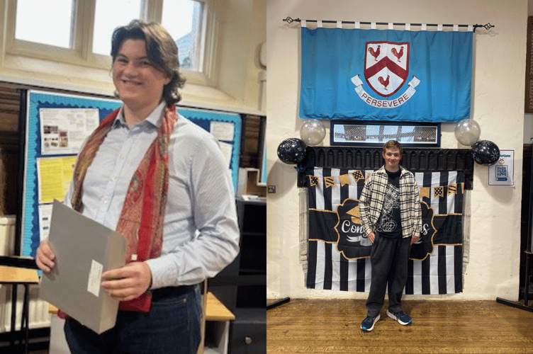 Students have been praised for their hard work and determination