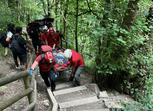 Walker rescued after fall at Sgwd yr Eira waterfall