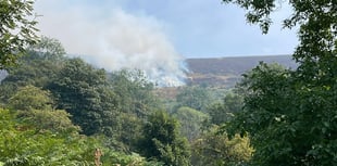 Firefighters battle 50-hectare wildfire in Llangorse