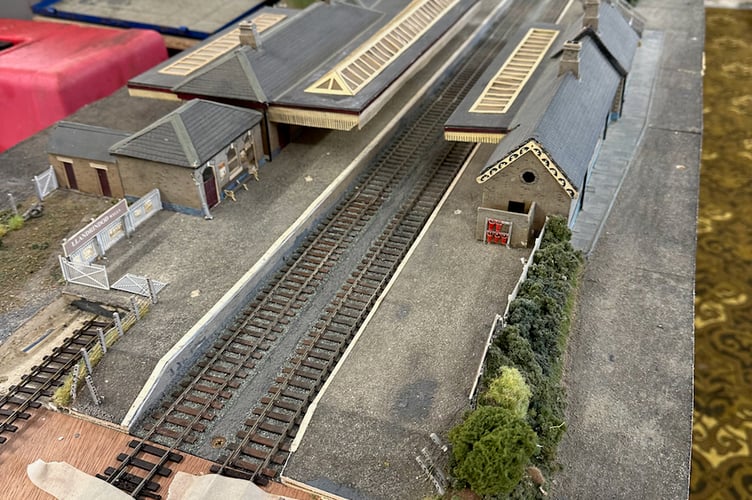 Model railway layout of Llandod