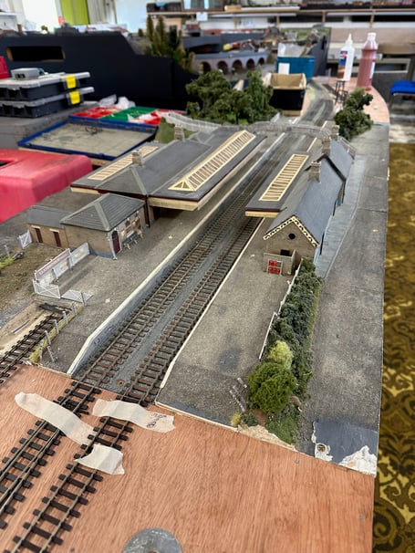 Model railway layout of Llandod
