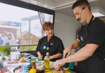 Ex-rugby star joins farmers to promote Welsh lamb