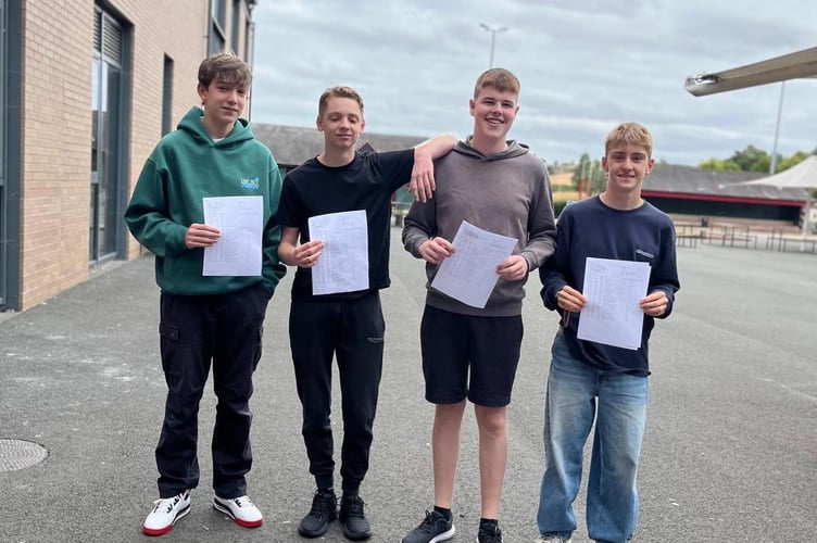 Jacob Waldron, Finley Burnett, Connor Rutherford and Ewan Jones