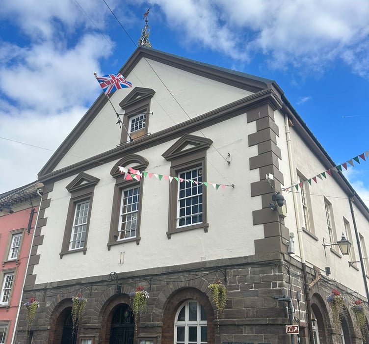 Brecon's Guildhall, the historic venue for a night of paranormal investigation and ghost hunting on September 12