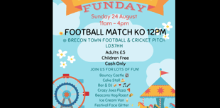 Get down to charity match and funday in Brecon this Sunday!