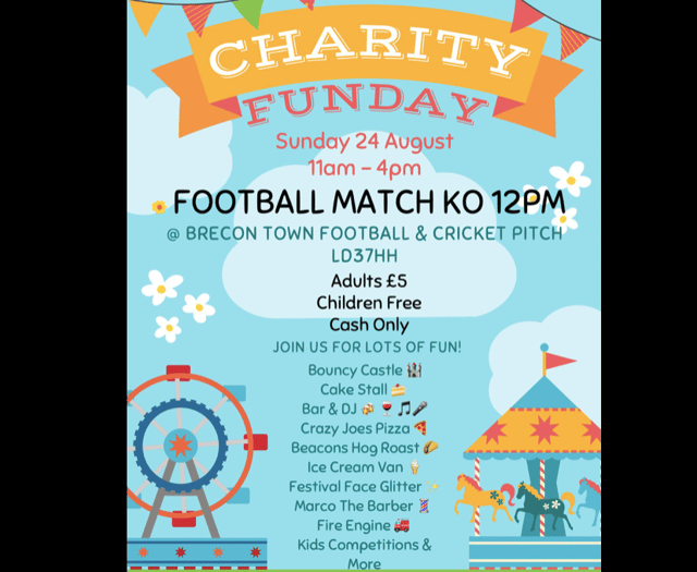 Get down to charity match and funday in Brecon this Sunday!